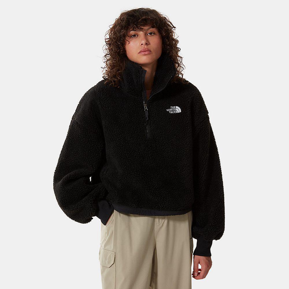 The North Face Platte Sherpa Γυναικεια Fleece - Μαυρα (TRPM41687)